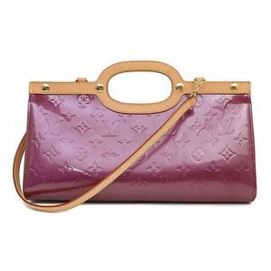 Roxbury Drive 2WAY Handbag Shoulder Bag Verni Leather Violet Wine Red